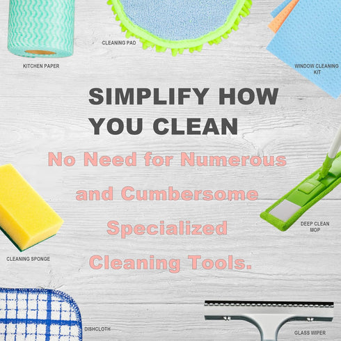 Enviro Cleaning Cloth, Reusable, Absorbent for Home, Car, Restaurant, Hotel, Soft, Clean Without Leaving Traces (Grey,