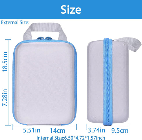 Aenllosi Hard Storage Case Replacement for iHealth Track Smart Upper Arm Blood Pressure Monitor, Holder for Batteries &
