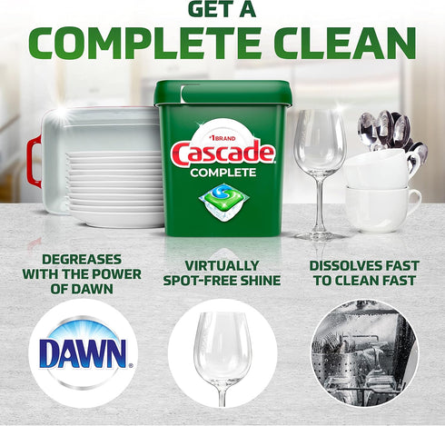 Cascade Complete Dishwasher Pods - Fresh Scent ActionPacs, 78 Count