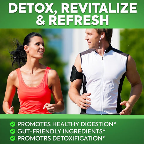 Liver Cleanse Detox & Repair Formula Supplement, Enhanced Liver & Gut Health, 21 Ingredients, Antioxidant