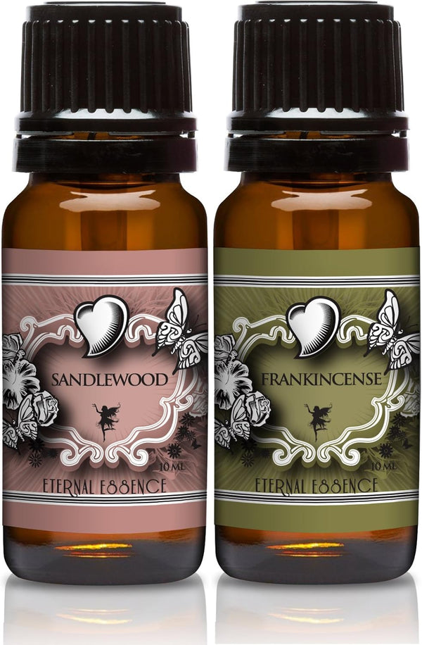 Pair of Essence Scented Oils - Sandalwood & Frankincense, 10 Ml