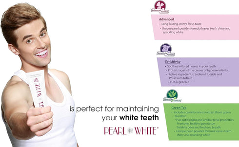 BEYOND Pearl White Whitening Toothpaste - Advanced, 2 Pack of 4.6 oz / 130 g