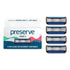 Preserve Shave 5 Razor Blades Refills - 5 Blade Razors for Men & Women, 4 Pack