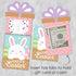Set 8 Big Dot of Happiness Easter Gift Card Holders, Spring Bunny, Bunny Money Envelopes Double-Sided Cardstock Sleeves