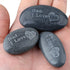 SUNYIK Black Engraved Inspirational Stones for Father's Day, Dad, I Love You, Pack of 1 (1.5-2")