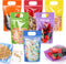 Sinload 120 Pcs Plastic Gift Bag Bulk Resealable Party Goodie Bag with Clear