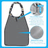 WISE BIBS 17x30 Premium Adult Bibs for Seniors & Elderly - Large, Heavy Duty, Waterproof PVC Layer, Washable, Crumb