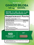 Ginkgo Biloba 120mg | Plus Bacopa | 100 Quick Release Capsules | Standardized Extract | Non-GMO and Gluten Free Supplement | by Nature's Truth