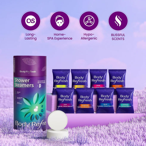 Shower Steamers Aromatherapy - Birthday Gifts for Women, 8 Pack Shower Bombs with Essential Oils. Gifts for Her, Self Care Spa Gifts for Women Wife, Mom Birthday Gifts