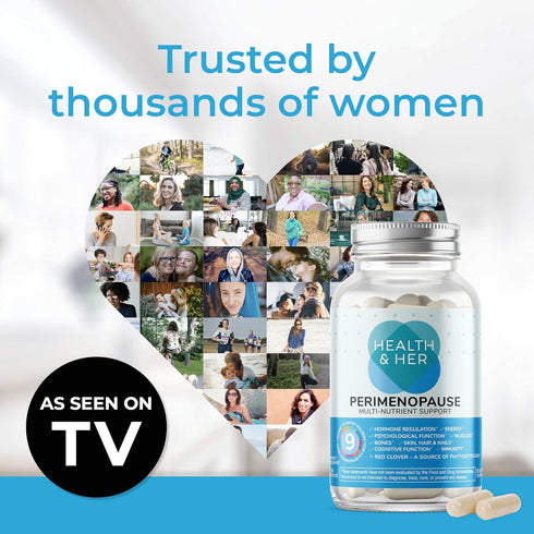 No.1 Wellbeing (60 1 Health & Her Perimenopause Supplement for Women The UKs Perimenopause Supplement - Multi-Nutrient