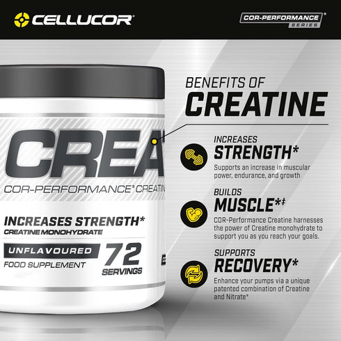Cellucor Cor-Performance Creatine Monohydrate for Muscle Growth and Strength, 72 Servings