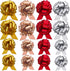 Set 24, 4'' 6'', UNIQOOO Assorted Gift Wrap Pull Bow of Medium Large Bulk for Gift Wrapping Basket Box Bag Dcor