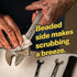 MightyGood GRIPS Beaded Scrubbing Towels - 1 Pack, 80 Extra-Large 10"x12" Heavy Duty Wet Towels