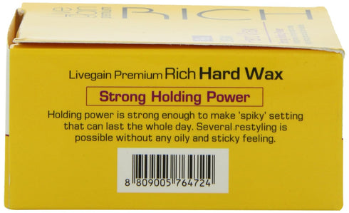 Livegain Premium Rich Hard Wax, 3.88oz / 110g