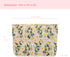 PAZIMIIK Makeup Bags for Purse - Large Zipper Cosmetic Pouch, Travel Canvas Organizer Tool for Women and Girls (Daisy