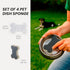 Set 4 Vigar Pets Club Scrubber Sponge - of Bone-Shaped Pet Bowl Cleaning Scrubber - Dish Sponges for Washing Pet Bowl