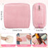 JIEYAO 2Pcs Corduroy Sanitary Napkin Storage Bag, Portable Period Bag for Women, Cute Period Pouch Soft Menstrual Cup