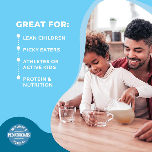 Healthy Height Grow Daily Kids Protein Drink Mix (Vanilla): High Protein Shake for Kids 3+