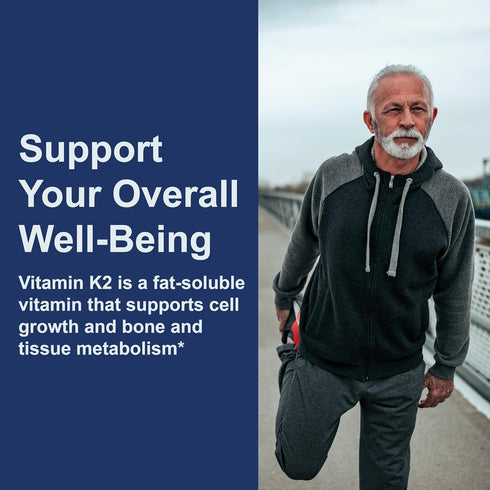K2, MK-4 K2 60 Carlson - Vitamin (Menatetrenone), Vitamin K Supplement, Bone & Heart Health, Vitamin, Soy-free