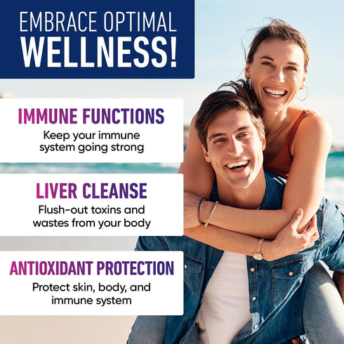 Liposomal Glutathione Supplement 1750MG, Pure Glutathione with Vitamin C for Liver Detox and Immune Support