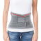 ORTONYX Lumbar Support Belt, Ergonomic Design, Breathable Material, M/L, Gray/Red