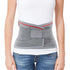 ORTONYX Lumbar Support Belt, Ergonomic Design, Breathable Material, M/L, Gray/Red