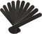 Nail File 10 PCS Professional Double Sided 100/180 Grit Emery Board Black Manicure Pedicure Tool