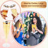 RAIHOMKIT 50 Pack 4.5 Oz Plastic Champagne Flutes Disposable, Gold Rim Champagne Glasses, Clear Disposable Champagnes