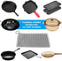 Cast Iron Scrubber Chainmail Link Scraper 8"x6" - 316 Stainless Steel Skillet Cleaner for Pans & Grills