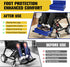 JZHLLA Adjustable Wheelchair Footrest High Density Foam Wheelchair Leg Rest Waterproof PU Leather Wheelchair Foot