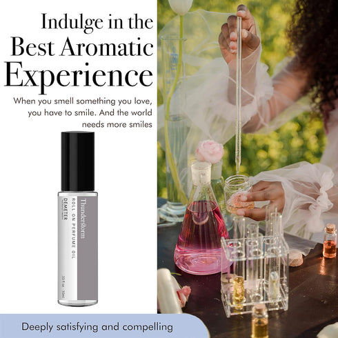 DEMETER Thunderstorm Roll On Perfume Oil, 0.33 Oz, Long-Lasting