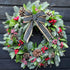 2 Rolls Buffalo Plaid Ribbons, 8 Yards Each, 2" Wide Wired Edge Gingham Fabric for Gift DIY Bows