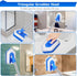 Lalafancy 3 in 1 Shower Cleaning Brush with Locking Head, 50'' Extendable Long Handle, Stiff Bristles & Microfiber Pads
