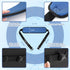 Novabright 2 Pcs Adjustable Footrest High Density Foam Leg Rest with Chair Seatbelt PU Waterproof Leather Foot Support