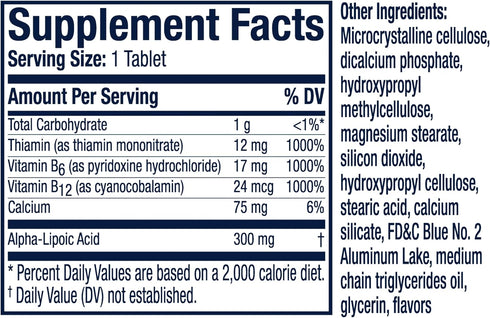Nervive Nerve Health with Alpha Lipoic Acid, 60 ct, Supports Healthy Nerve Function in Fingers, Hands, Toes, & Feet*