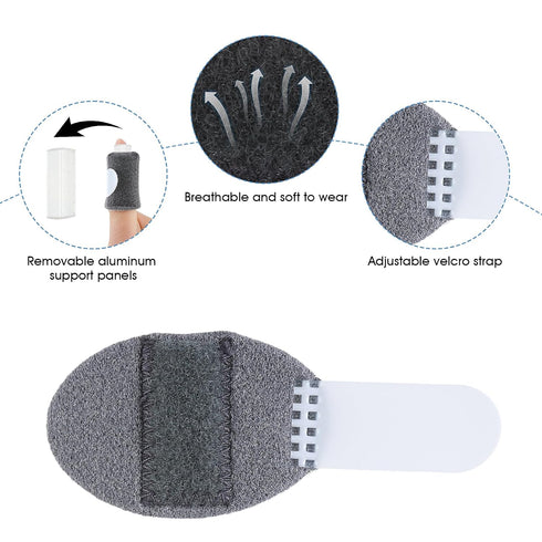 Trigger Finger Splints (5PCS) Thumb Finger Brace for Knuckle Immobilization, Pain Relief, Fits Index, Middle, Ring,