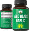 Peak Performance Aged Black Garlic Capsules - Raw Vegan Pure Odorless Extract Supplement for Cholesterol Support