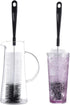 ALINK 16in Extra Long Black Bottle Cleaning Brush for Washing Narrow Neck Beer/Wine/Thermos and Hummingbird Feeder