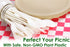 Non-GMO Plant-Based Plastic Cutlery Combo Pack. 25 Place Settings (Fork, Knife, Spoon) of Certified Compostable, Disposable, Eco-Friendly Silverware Safe for Hot and Cold Foods by Avant Grub