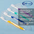 Pack 4 B Rush B Extra Soft Toothbrushes for Adults - Flossing Toothbrush for Sensitive Teeth and Receding Gums, Tapered