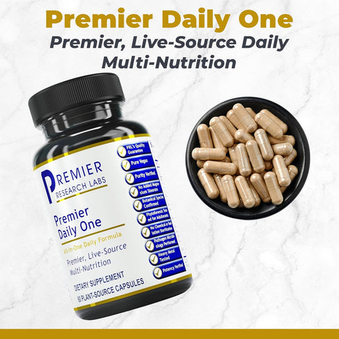 Premier Research Labs Daily One - Super Greens, Vegetable Supplements for Adults, 60 Vegetarian Capsules
