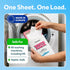 Packaging, 60 Count Fragrance Free Laundry Detergent Sheets | Clothes Detergent Laundry Soap Sheets for Travel