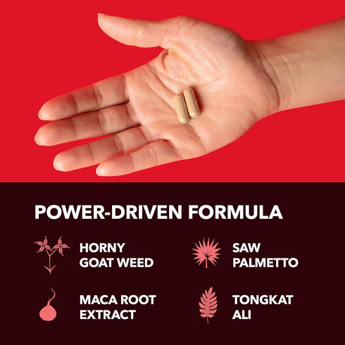 Horny Goat Weed for Men and Women, Extra Strength Performance Support, 2 Months Supply Herbal Supplement