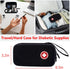 Diabetic Supplies Travel Case, Organizer for Blood Glucose Monitor Kit, Test Strips, Lancets, and More (Case Only)