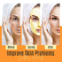 Turmeric Face Mask - Pure Organic Acne Treatment and Anti-Aging for Dull Skin Care, Set of 3