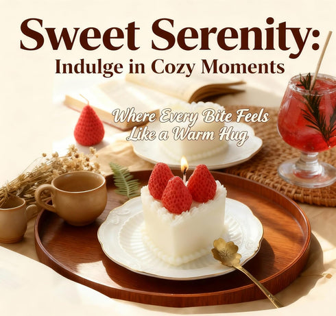 T-shin Candle,170G Cream Cake Shaped Scented Red Strawberry Shape Fruit Aroma Soy Wax Decorative Candle for Table Photo