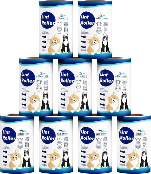 Extra Sticky Lint Roller Refills, Mega Value Set 999 Sheets for Pet Hair Removal, Dog and Cat Lint Remover