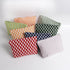 Cosmetic Bag Cute Makeup Bag Y2k Accessories Aesthetic Make Up Bag Y2k Purse Checkered Makeup Bag Cosmetic Bag for Women (Green and white)