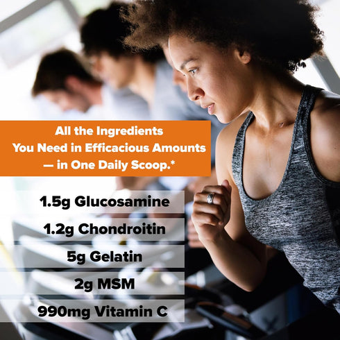 Labrada Nutrition Elastijoint, Orange Flavor, Glucosamine Joint Support Supplement Powder for Men & Women