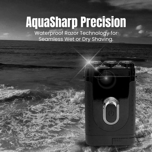Tacshaver 3D Electric Razor for Men - 2 in 1 Rechargeable Shaver w/Trimmer for Mustache, Beard - Waterproof Cordless